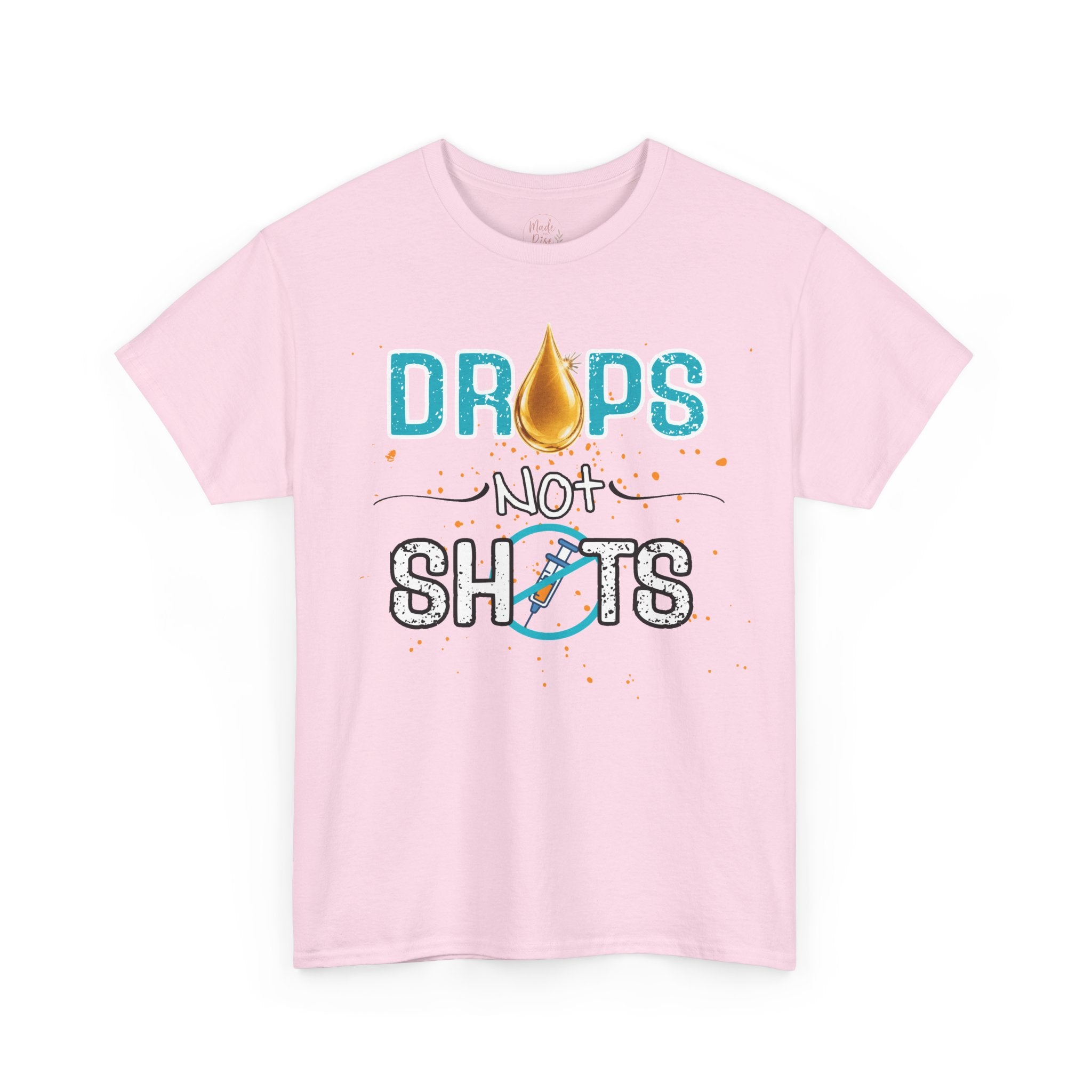 Drops not Shots Blue Graphic Tee