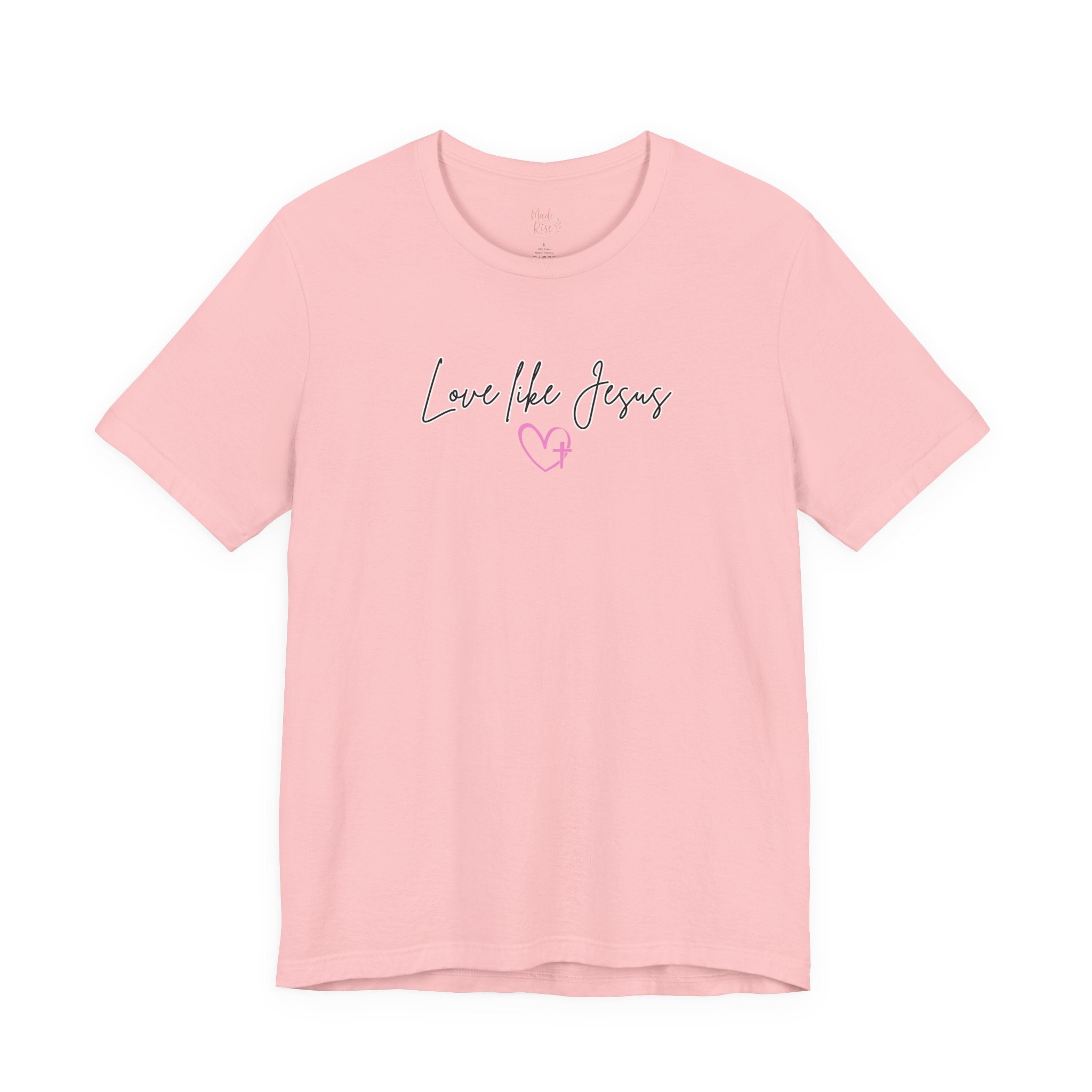Love Like Jesus Christian Shirt for Women, Trust Obey Pray Faith Scripture Tee, Faith Led Apparel, Bible Study gift, Scripture Reading Shirt