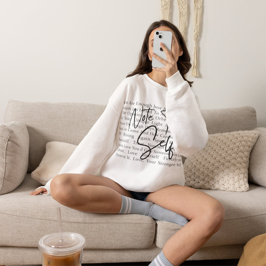 You Are Enough Crewneck Sweatshirt – Inspirational Self-Love Pullover
