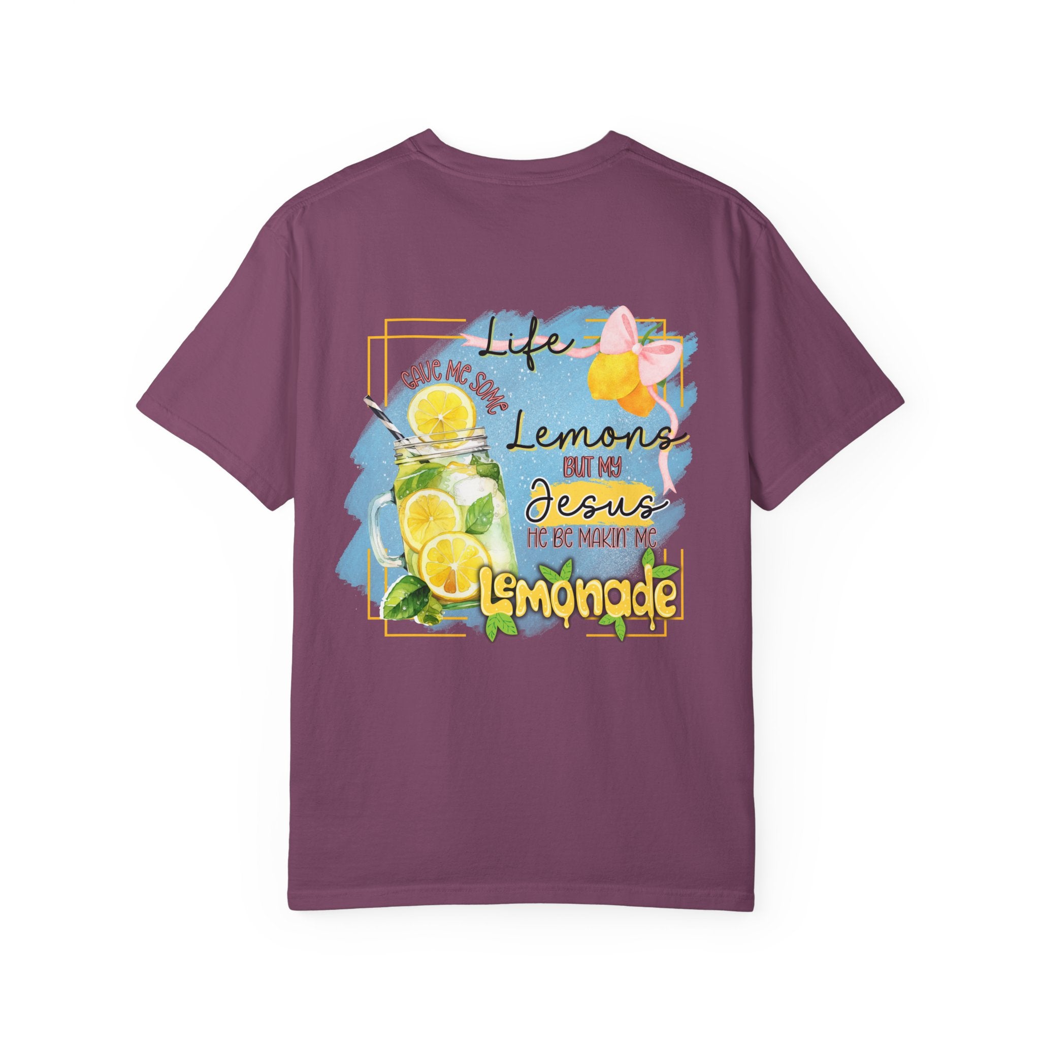 Comfort Colors Life Gave Me Some Lemons T Shirt, Jesus Lemonade Tee, Garment Dyed Faith Shirt, Jesus Lemonade Shirt, Faith Apparel Gift