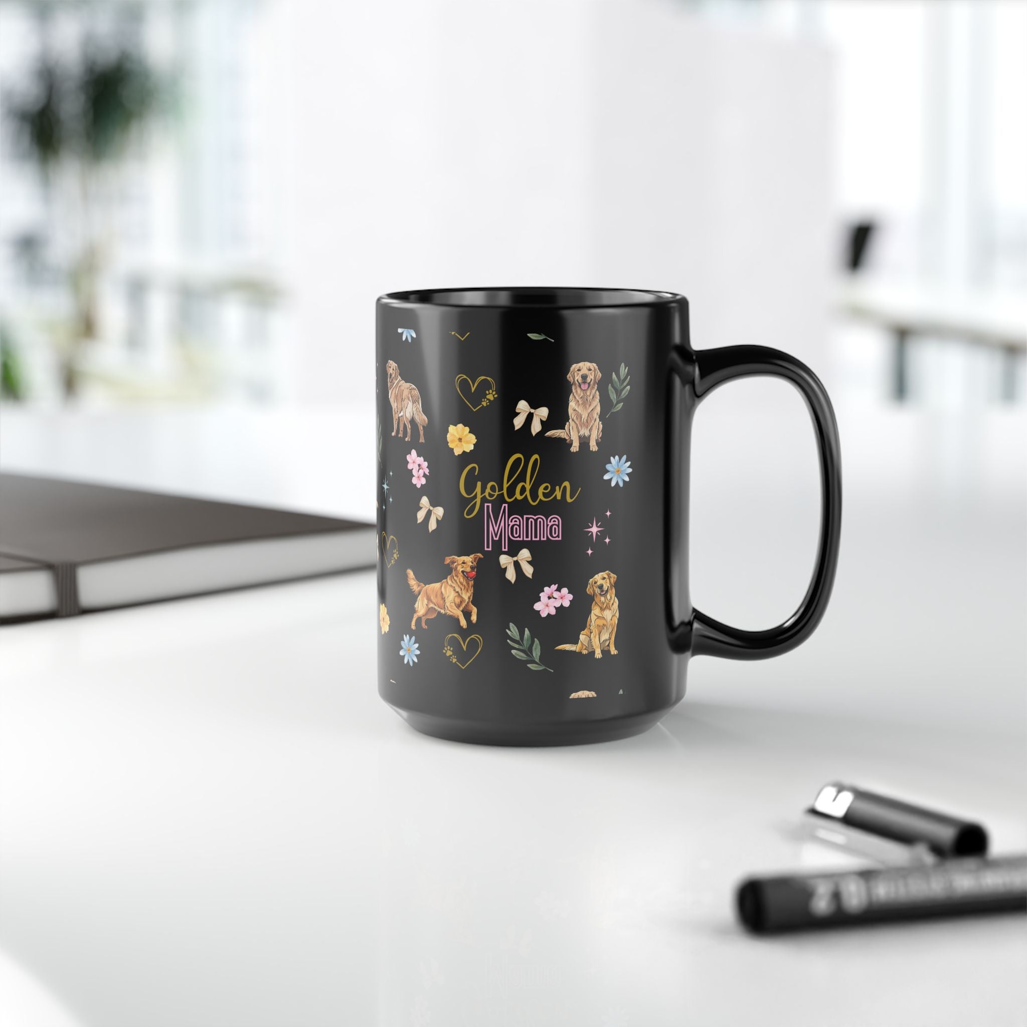 Golden Mama Mug, Golden Retriever Coffee Cup