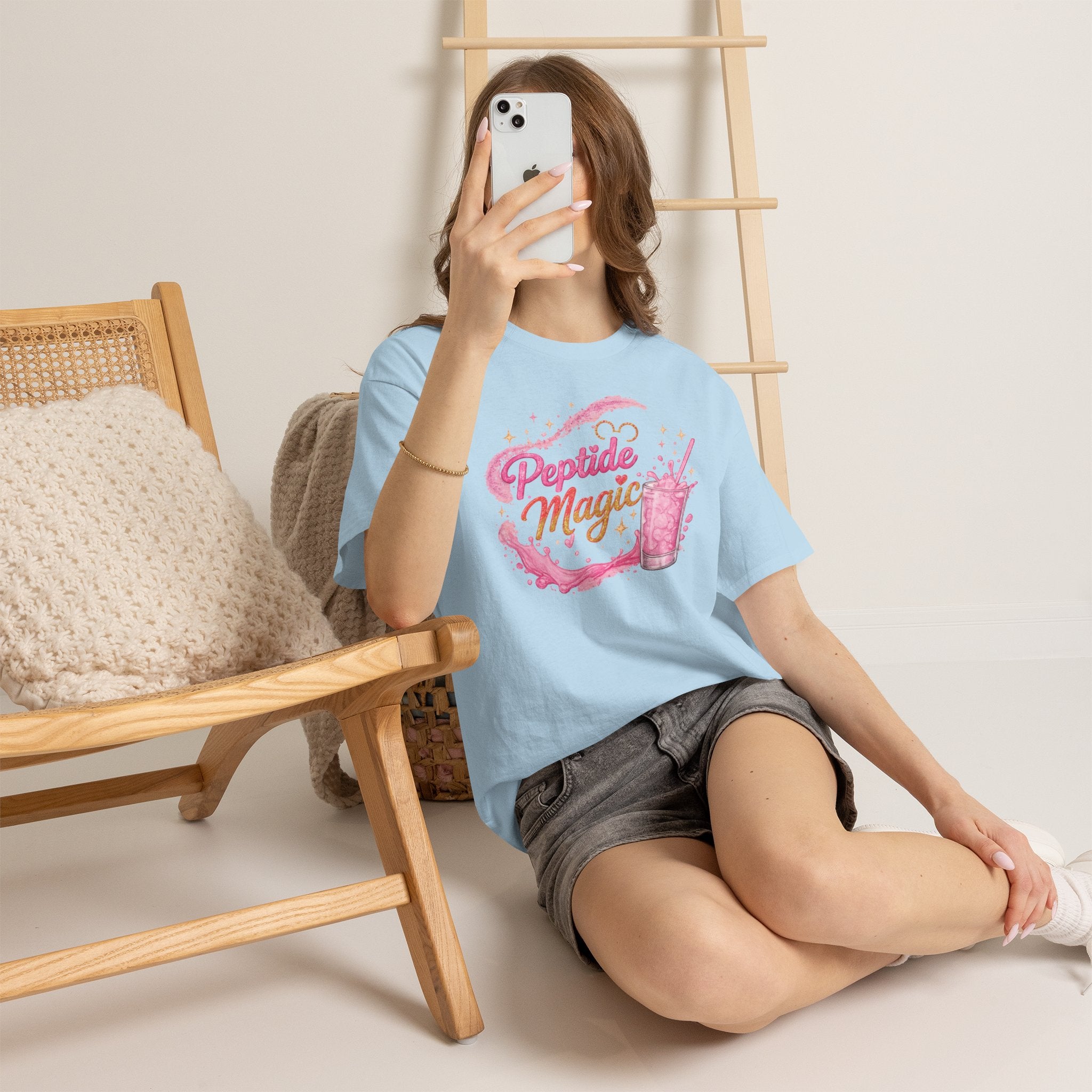 Peptide Magic Tee - Pink Milkshake Aesthetic Graphic T-Shirt