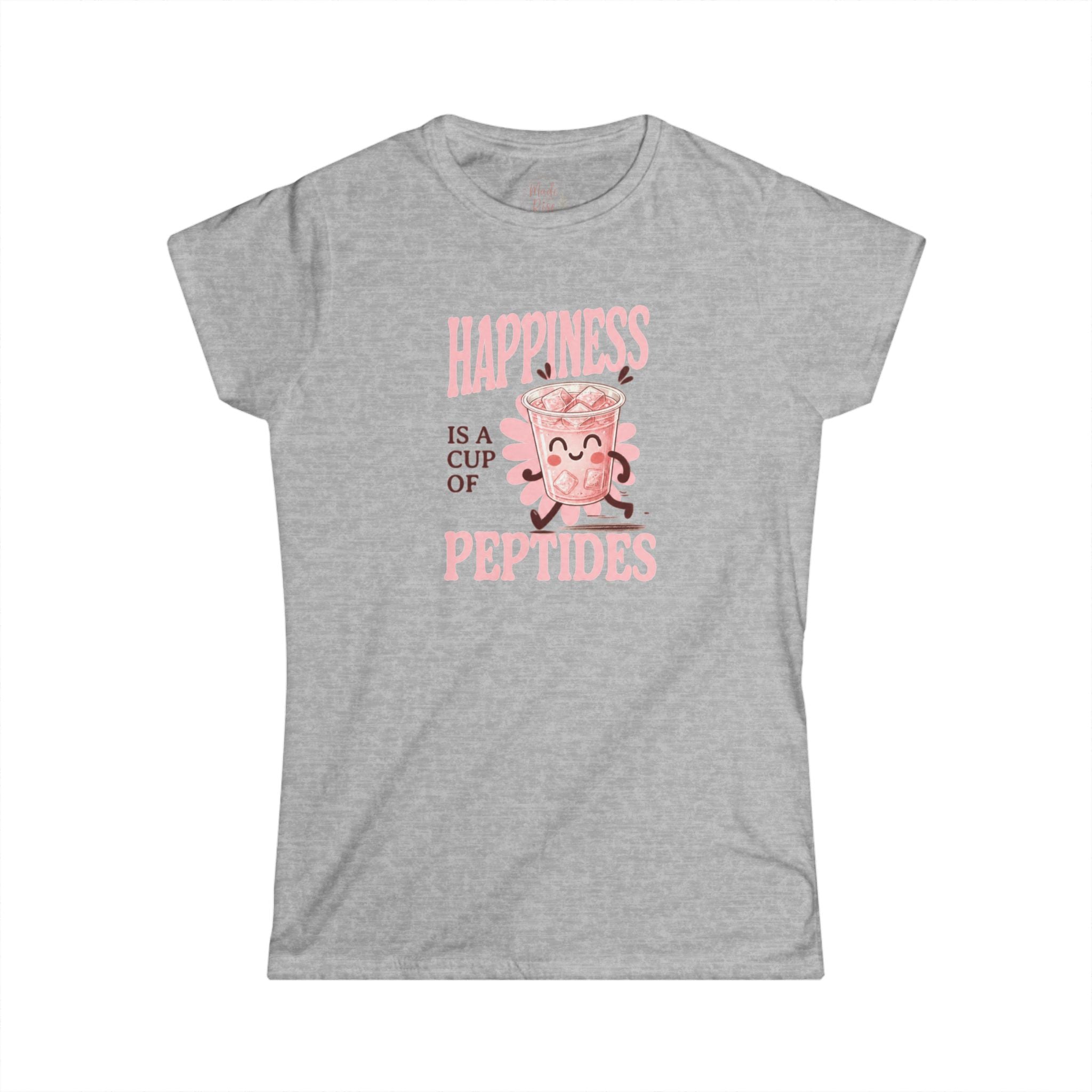 Happiness is a cup of Peptides Women's Tee - Classic Softstyle Crewneck