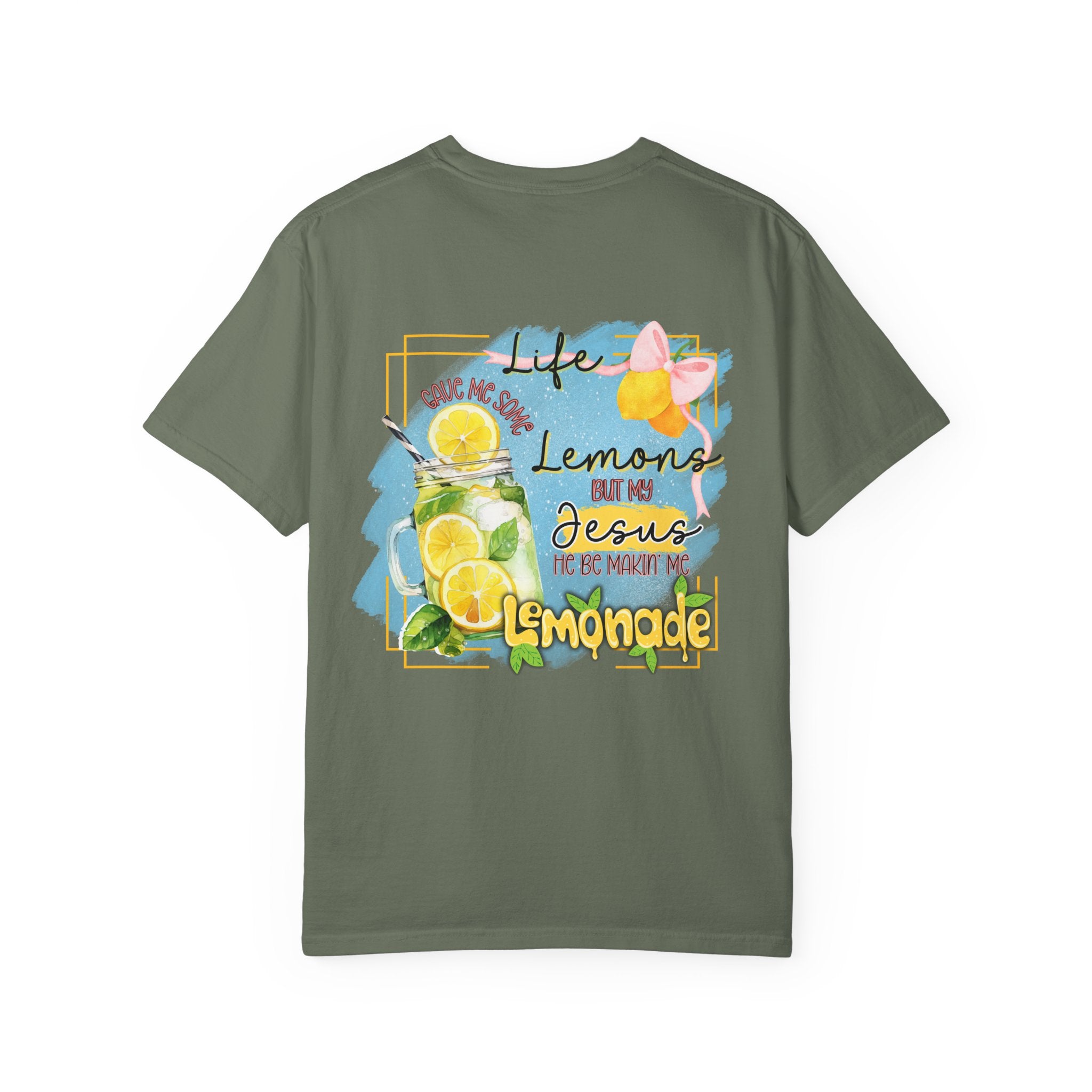 Comfort Colors Life Gave Me Some Lemons T Shirt, Jesus Lemonade Tee, Garment Dyed Faith Shirt, Jesus Lemonade Shirt, Faith Apparel Gift