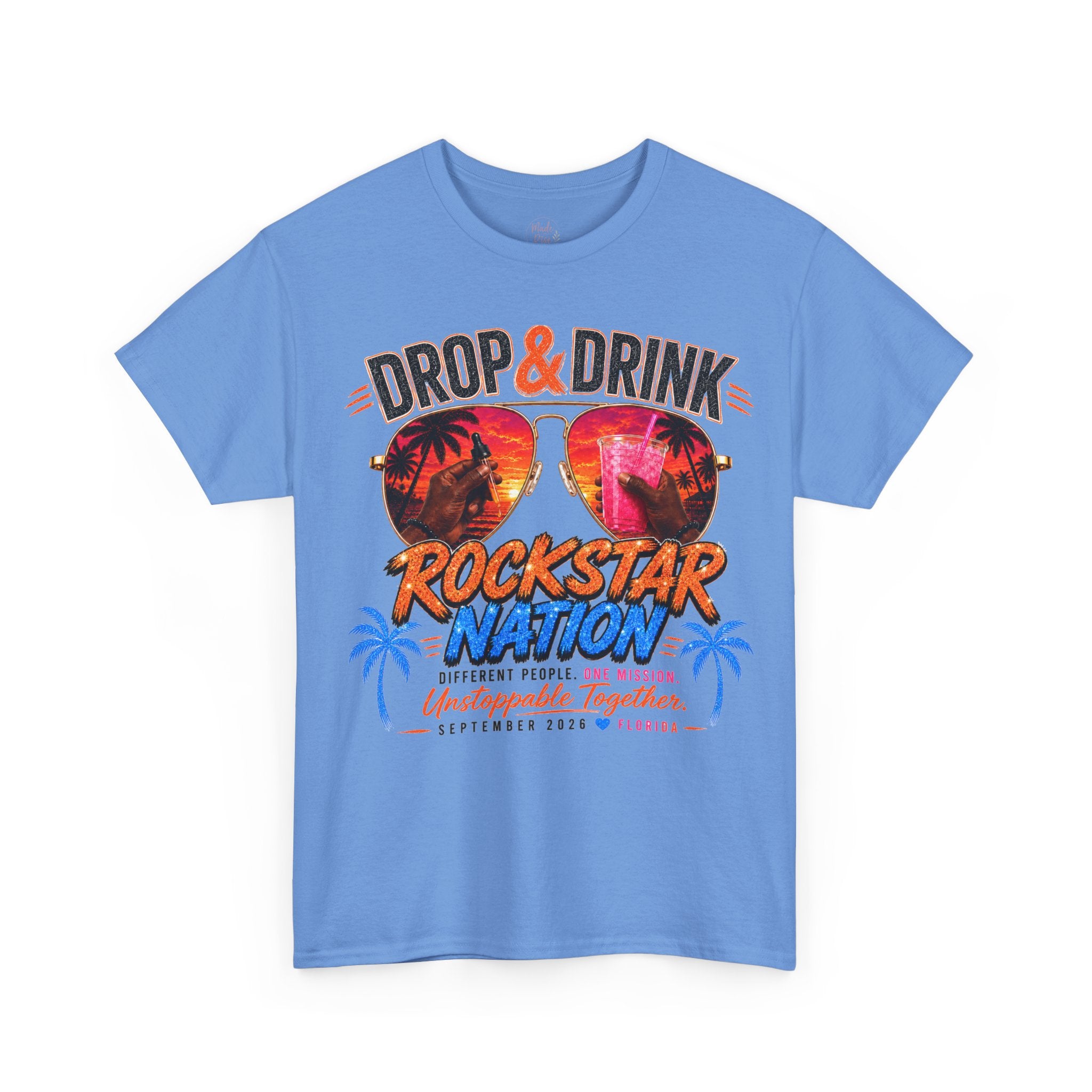 Dark Complexion (Men) Team Black Rockstar Nation Shirt