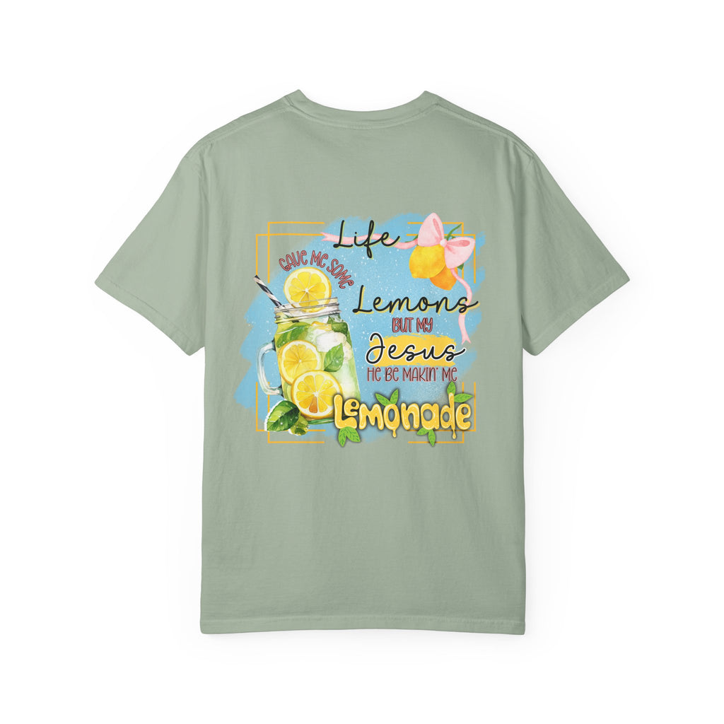 Comfort Colors Life Gave Me Some Lemons T Shirt, Jesus Lemonade Tee, Garment Dyed Faith Shirt, Jesus Lemonade Shirt, Faith Apparel Gift