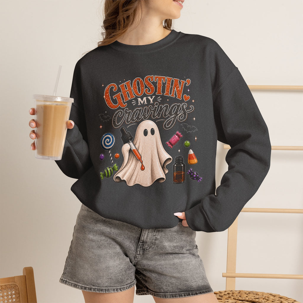 Halloween 'Ghostin' My Cravings' Crewneck Sweatshirt