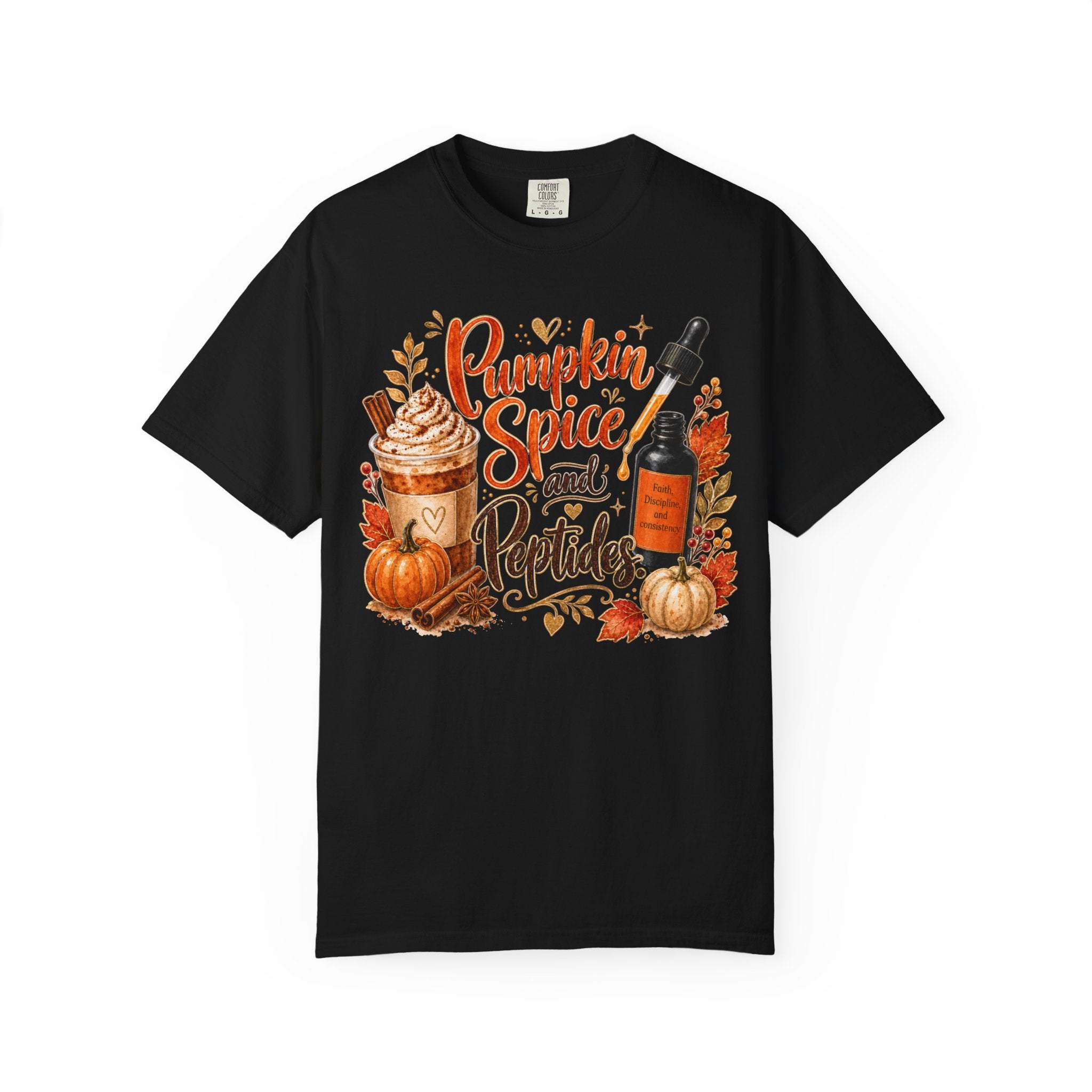 Pumpkin Spice and Peptides T-Shirt
