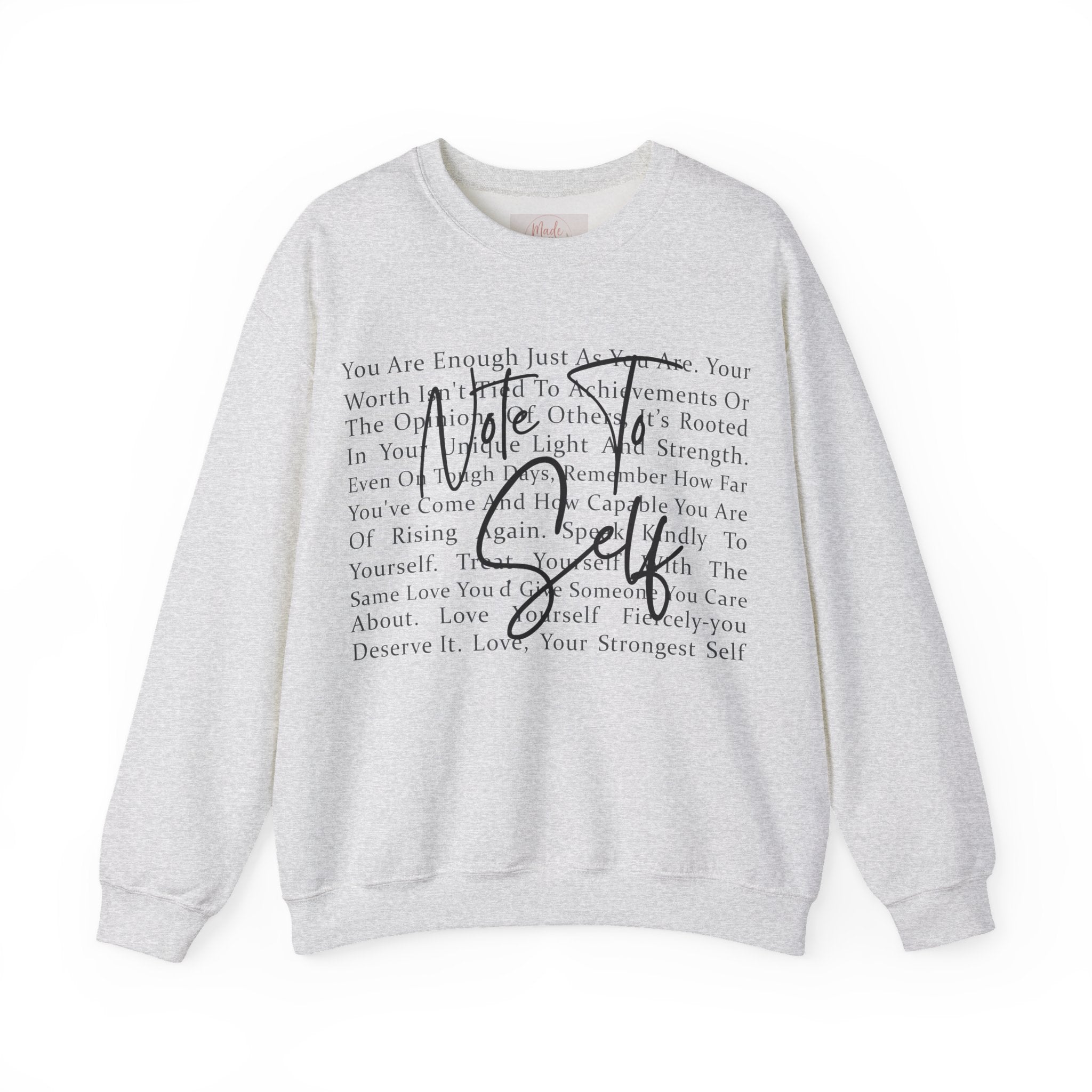 You Are Enough Crewneck Sweatshirt – Inspirational Self-Love Pullover