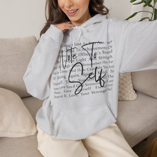 "You Are Enough" Inspirational Script Pullover