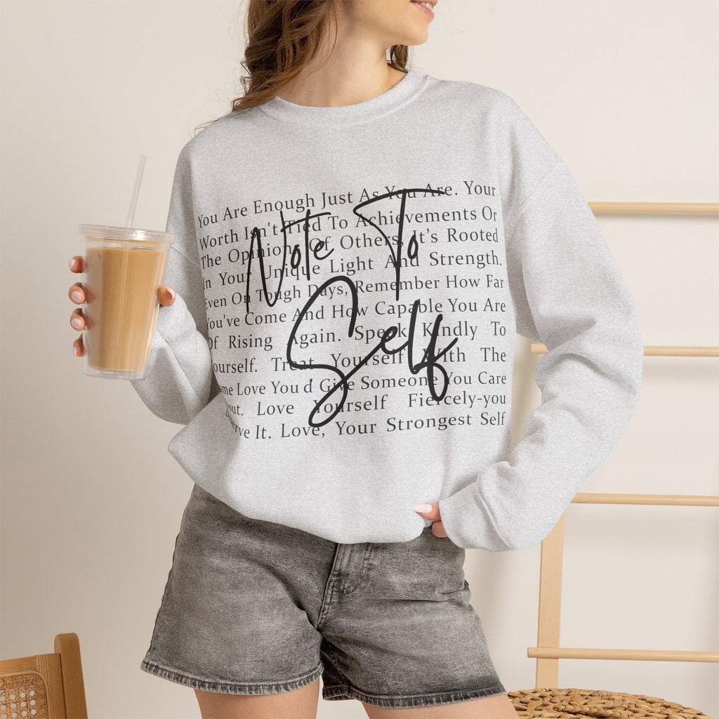 You Are Enough Crewneck Sweatshirt – Inspirational Self-Love Pullover