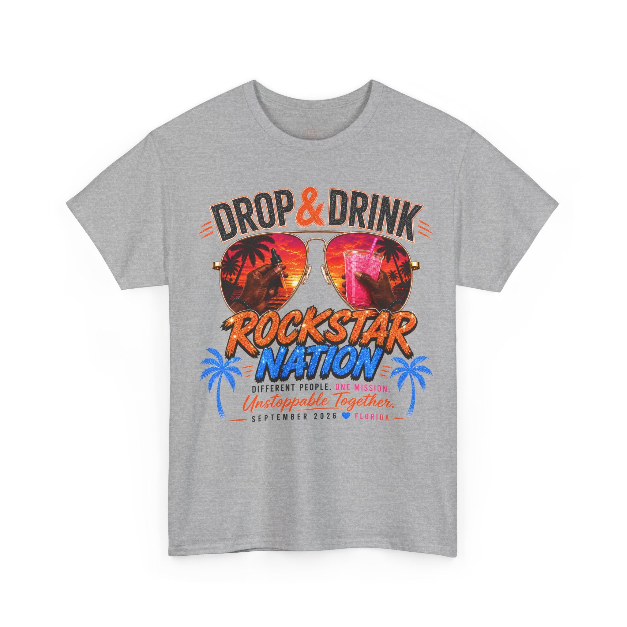 Dark Complexion (Men) Team Black Rockstar Nation Shirt
