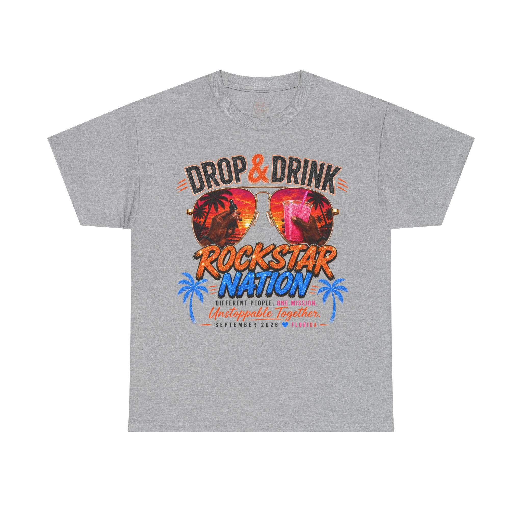 Dark Complexion (Men) Team Black Rockstar Nation Shirt