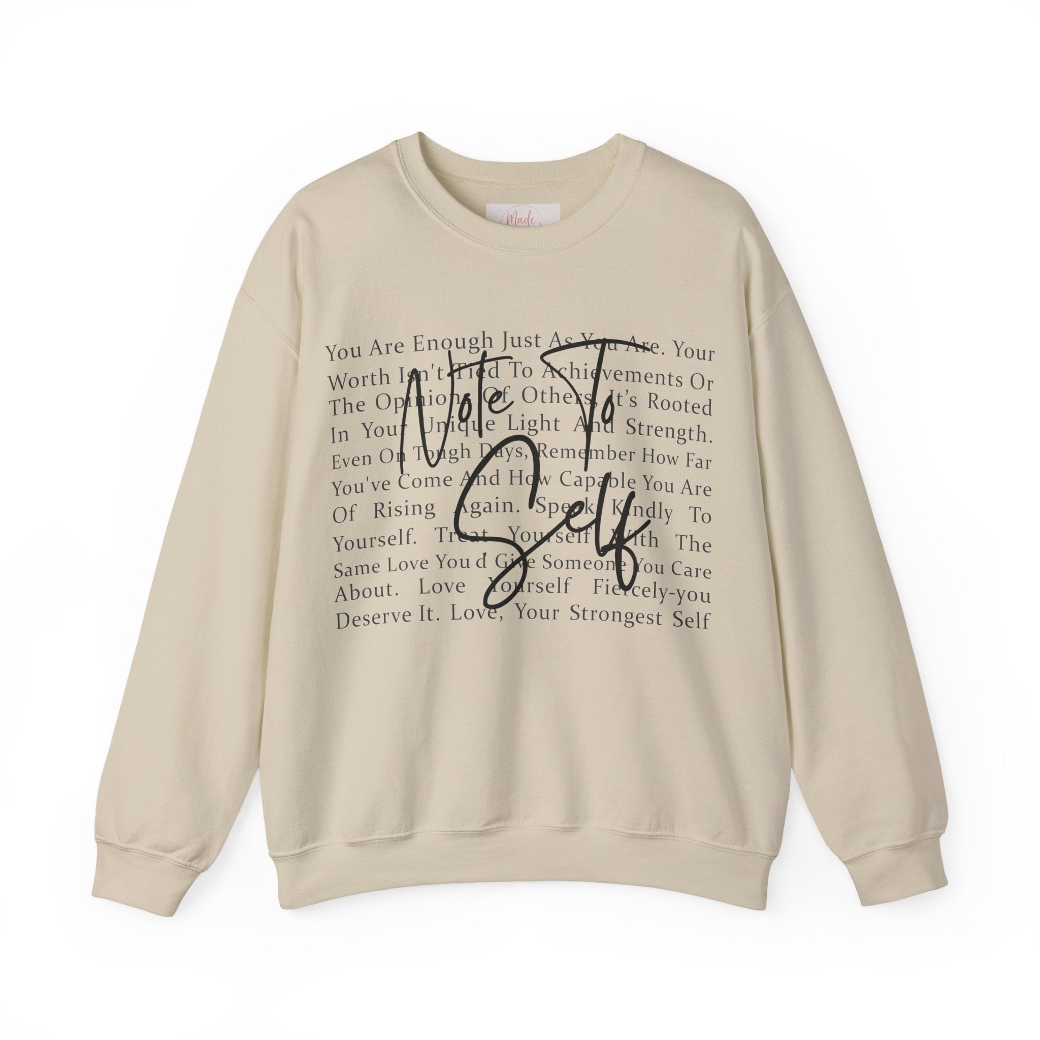 You Are Enough Crewneck Sweatshirt – Inspirational Self-Love Pullover