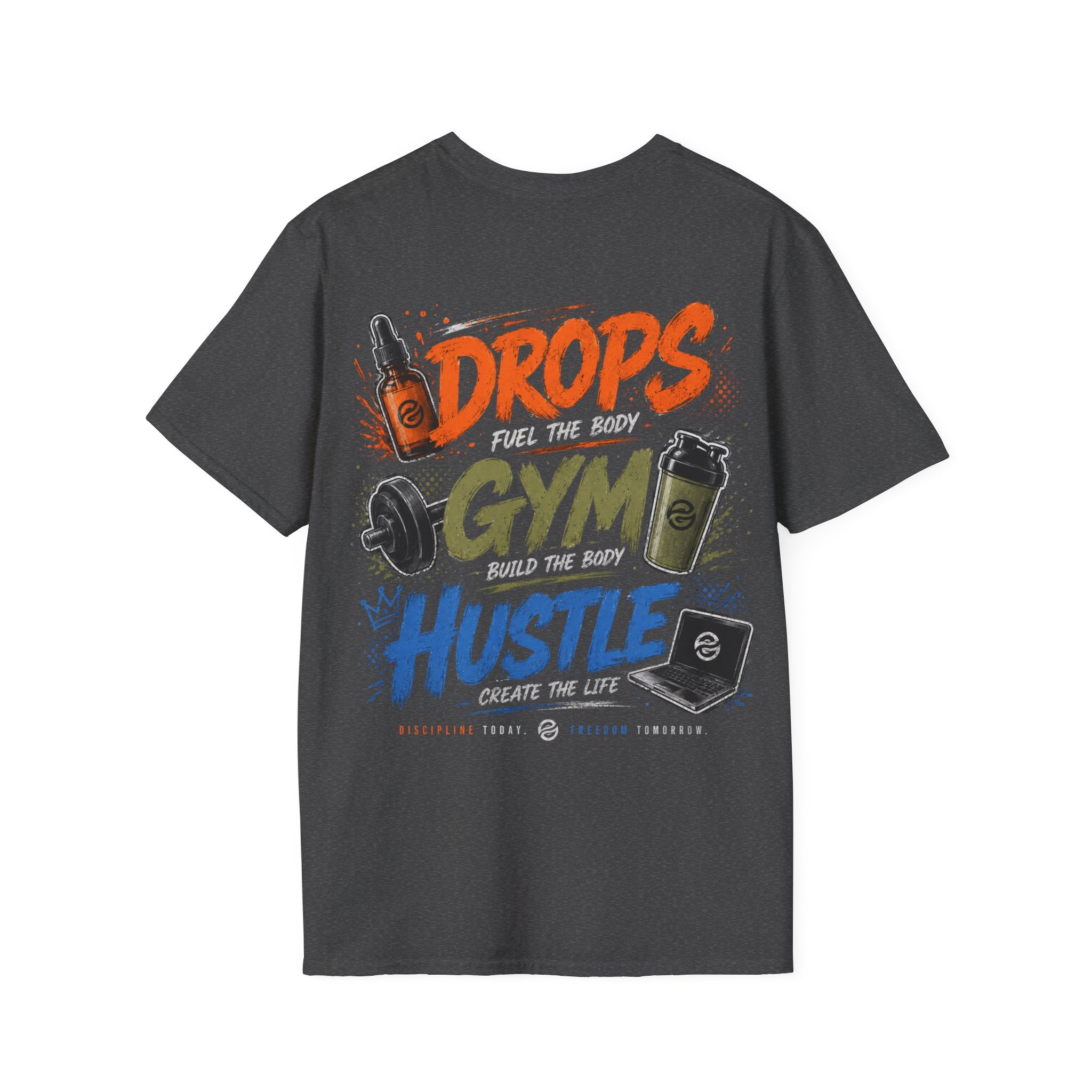 Men's Discipline • Dedication • Domination T-Shirt — Motivational Fitness Tee