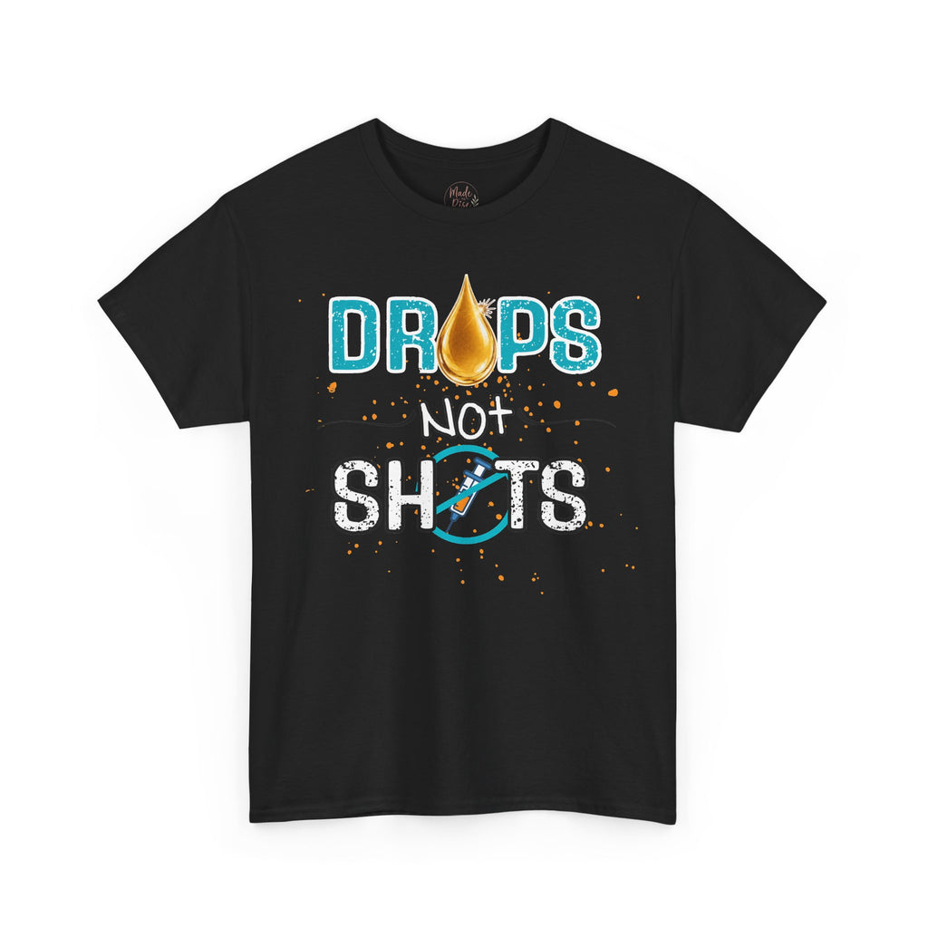 Drops not Shots Blue Graphic Tee