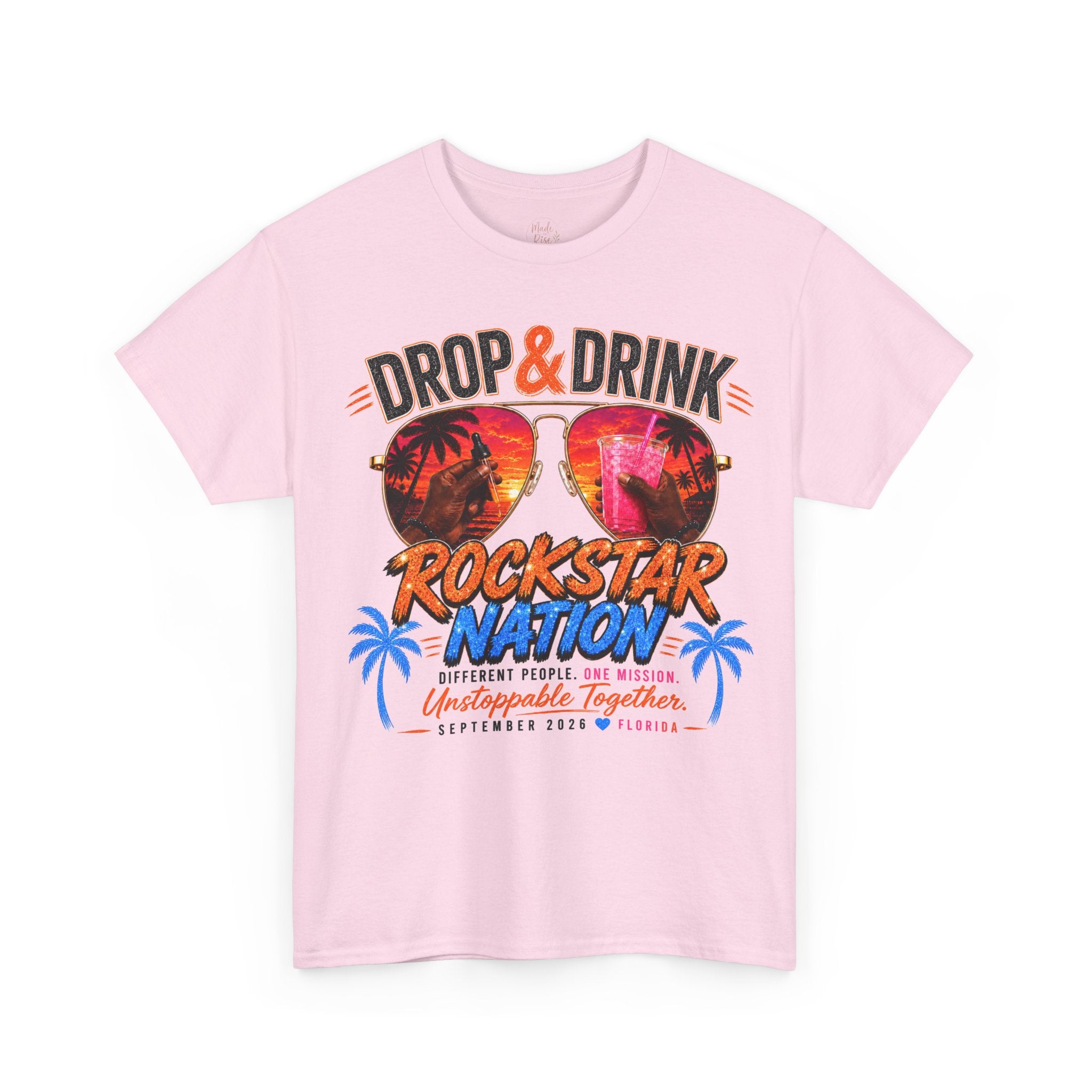 Dark Complexion (Men) Team Black Rockstar Nation Shirt