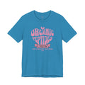 Organic Peptides Tee — Cute Retro Script Graphic T-Shirt