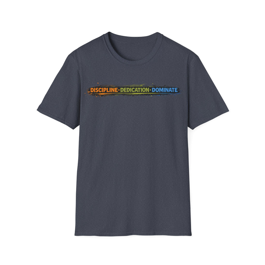 Men's Discipline • Dedication • Domination T-Shirt — Motivational Fitness Tee