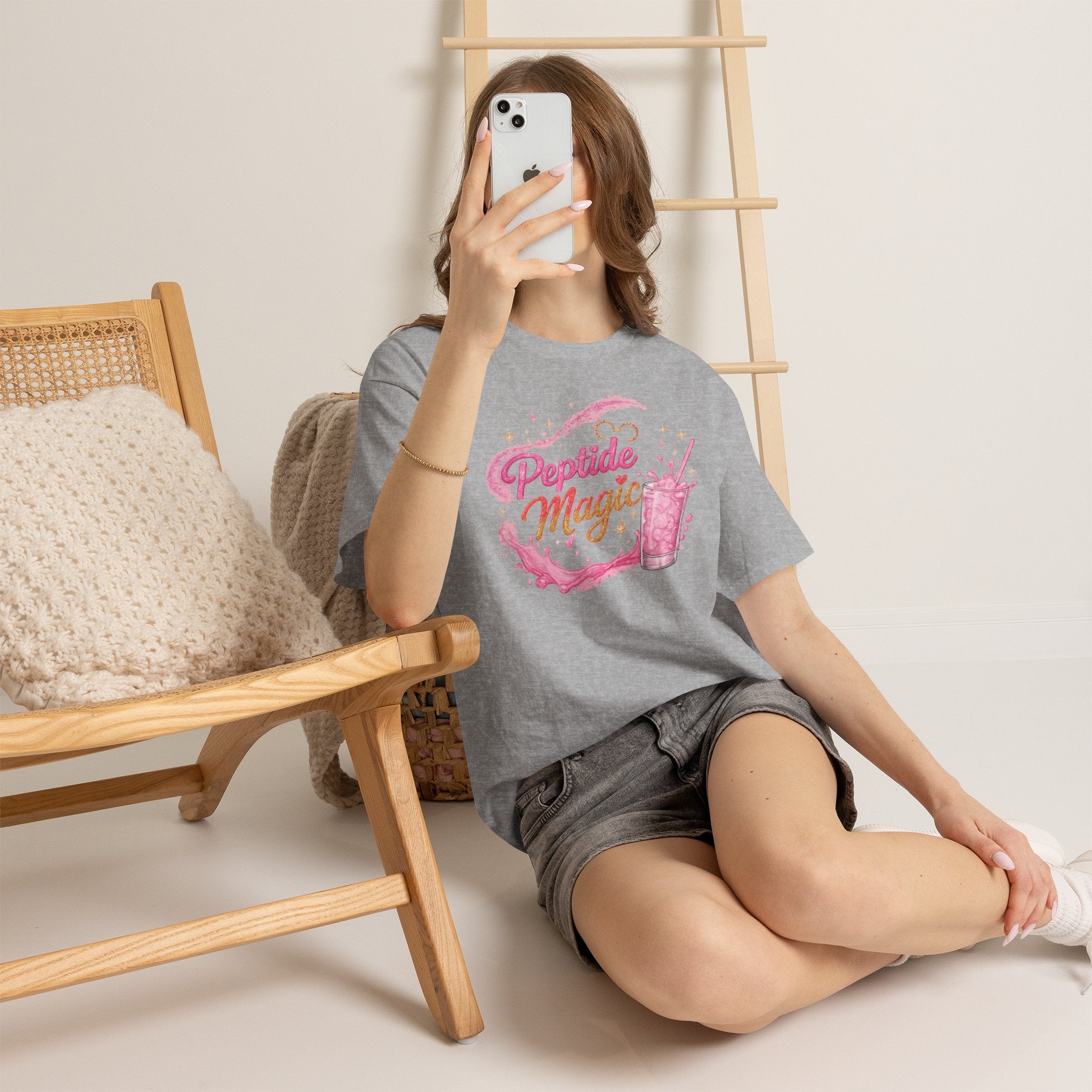 Peptide Magic Tee - Pink Milkshake Aesthetic Graphic T-Shirt