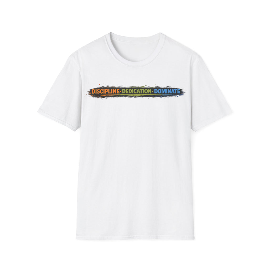 Men's Discipline • Dedication • Domination T-Shirt — Motivational Fitness Tee