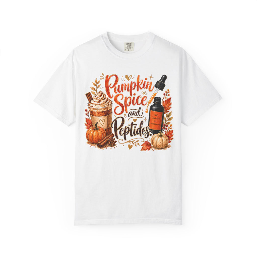 Pumpkin Spice and Peptides T-Shirt
