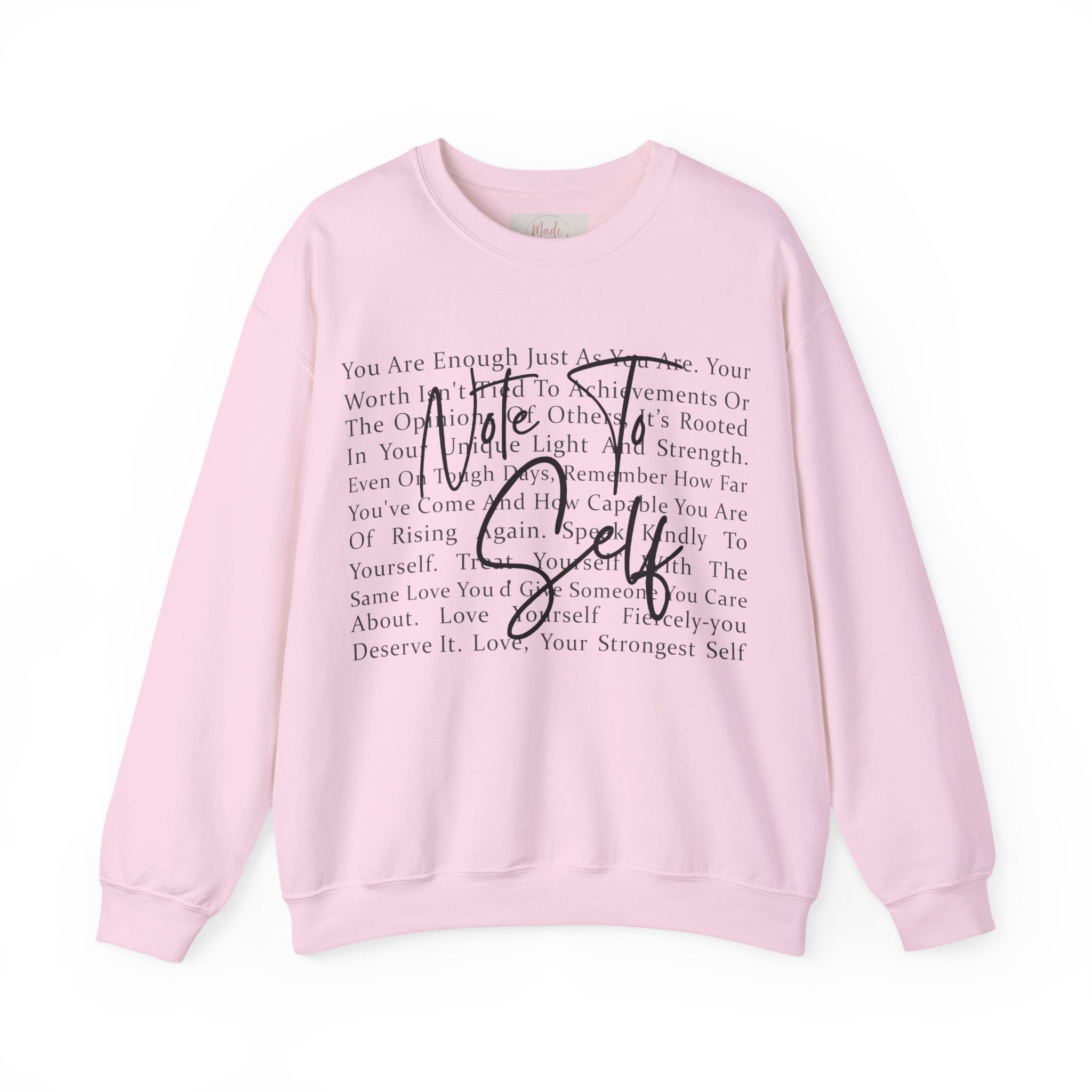 You Are Enough Crewneck Sweatshirt – Inspirational Self-Love Pullover