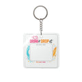 Custom QR Code Square Keychain — Personalized Business Link, Small Acrylic Keyring
