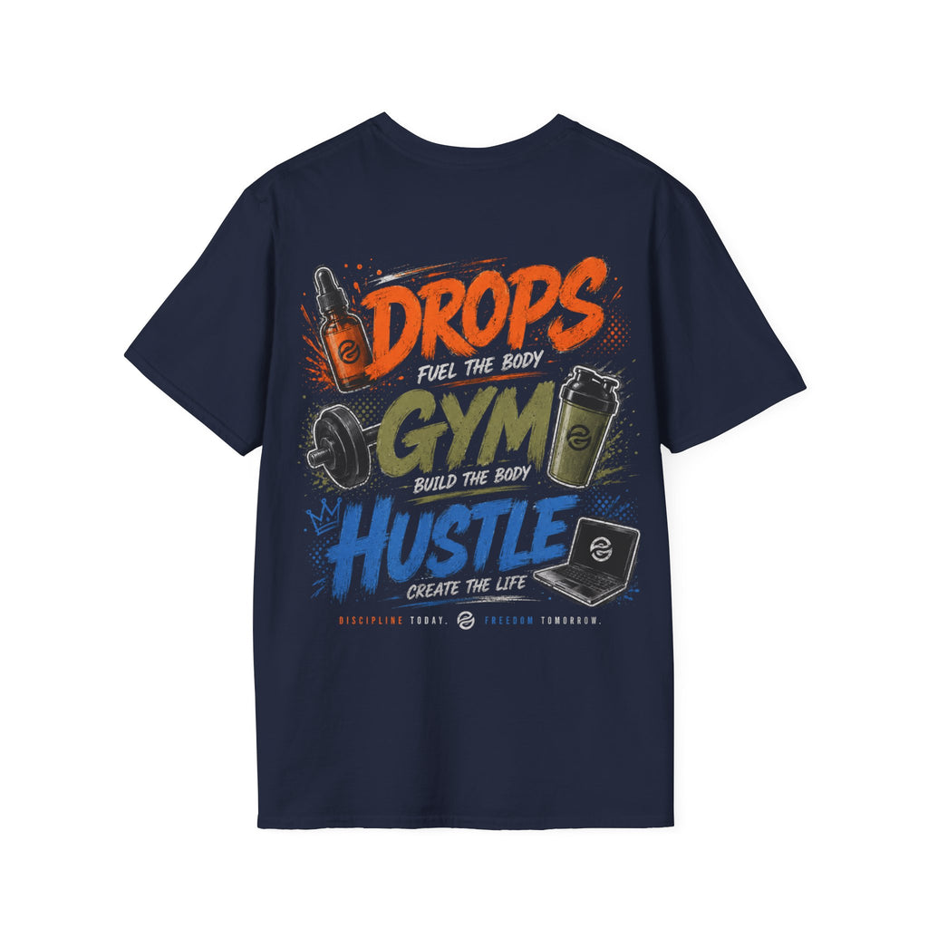 Men's Discipline • Dedication • Domination T-Shirt — Motivational Fitness Tee