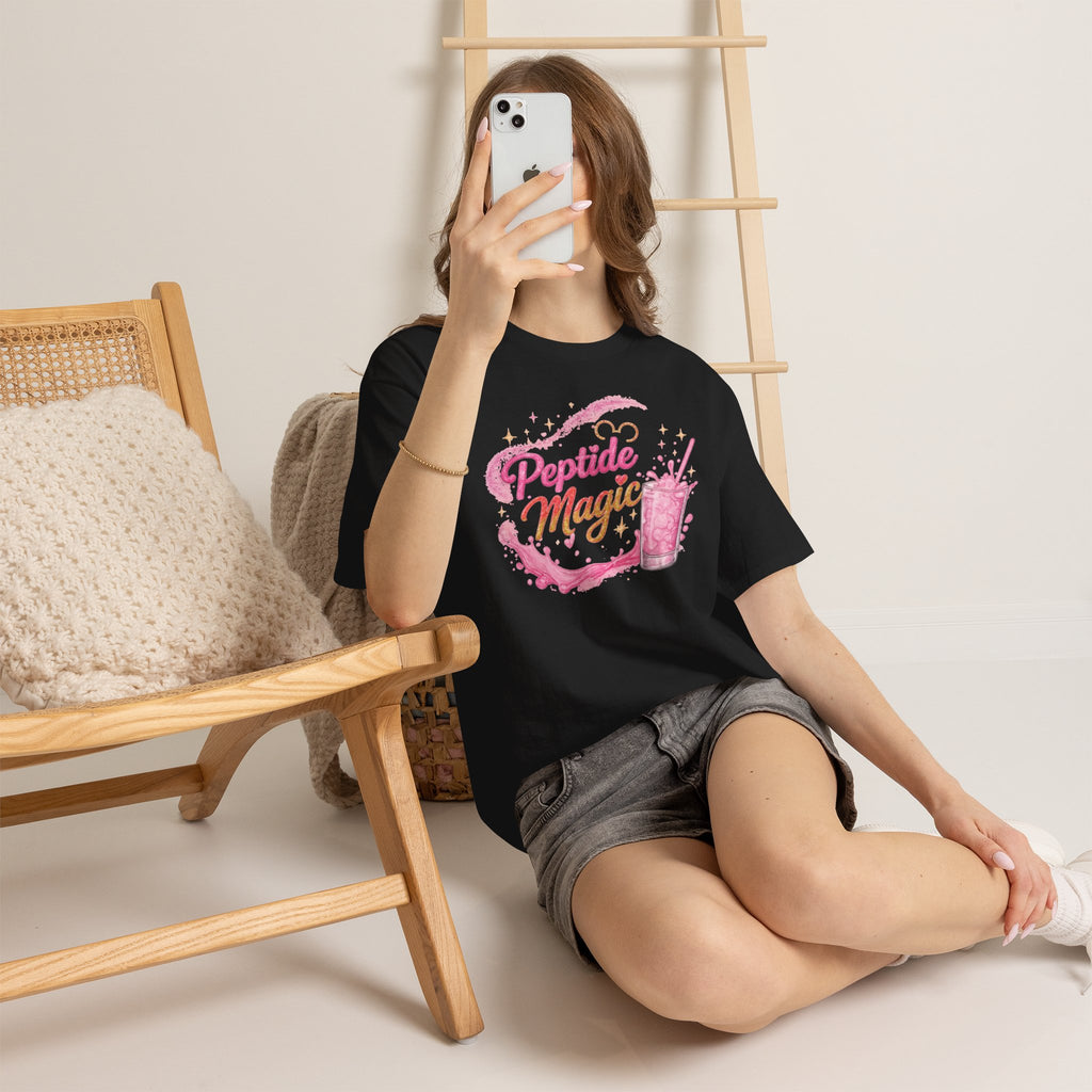 Peptide Magic Tee - Pink Milkshake Aesthetic Graphic T-Shirt