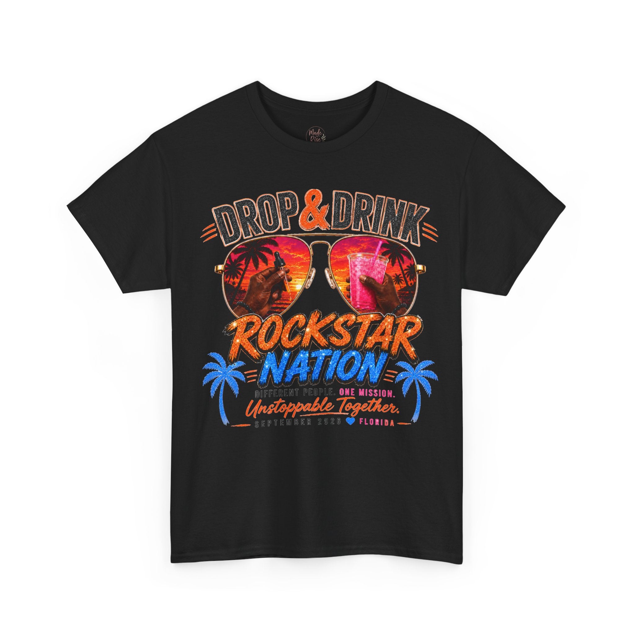 Dark Complexion (Men) Team Black Rockstar Nation Shirt