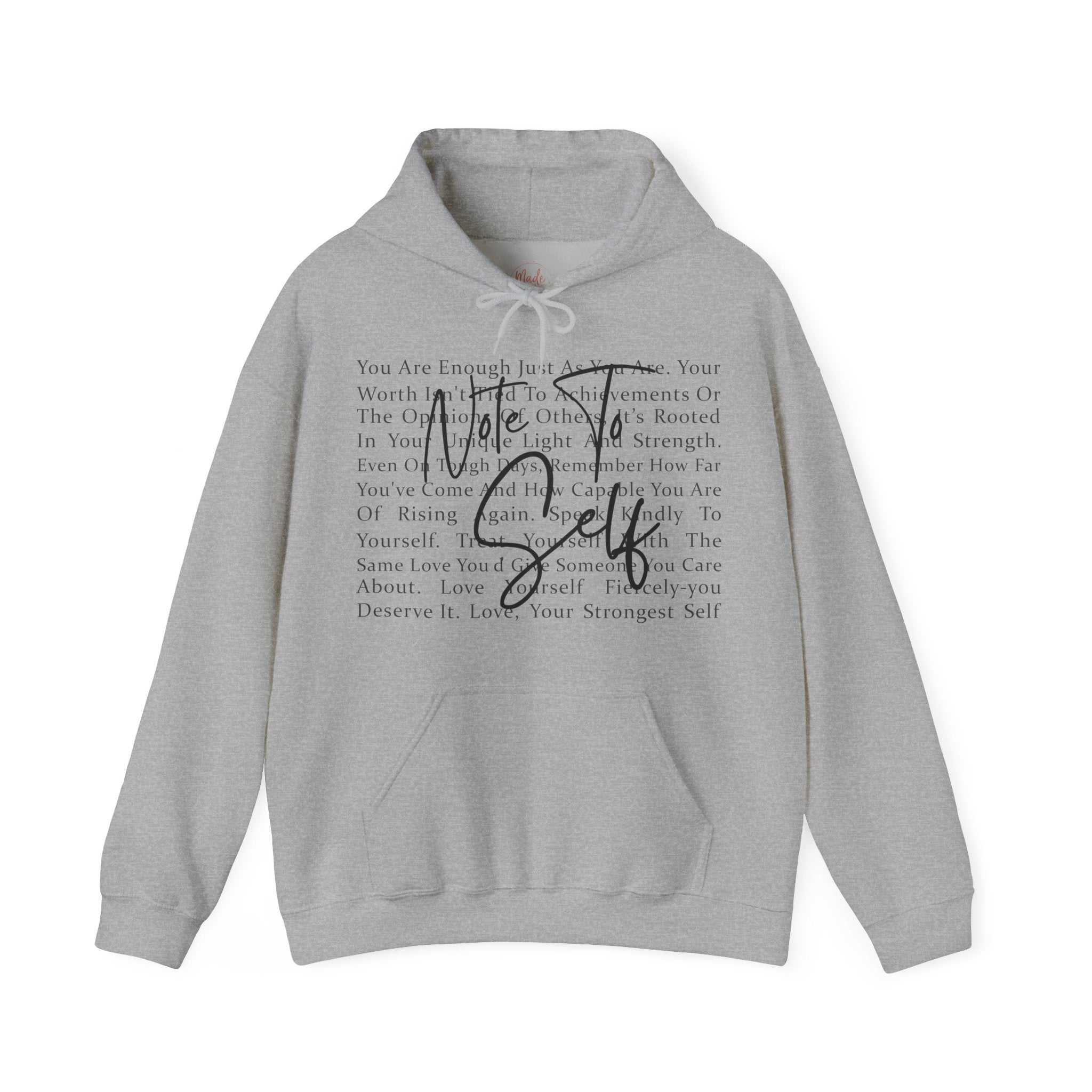 "You Are Enough" Inspirational Script Pullover