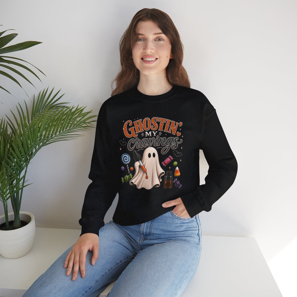 Halloween 'Ghostin' My Cravings' Crewneck Sweatshirt