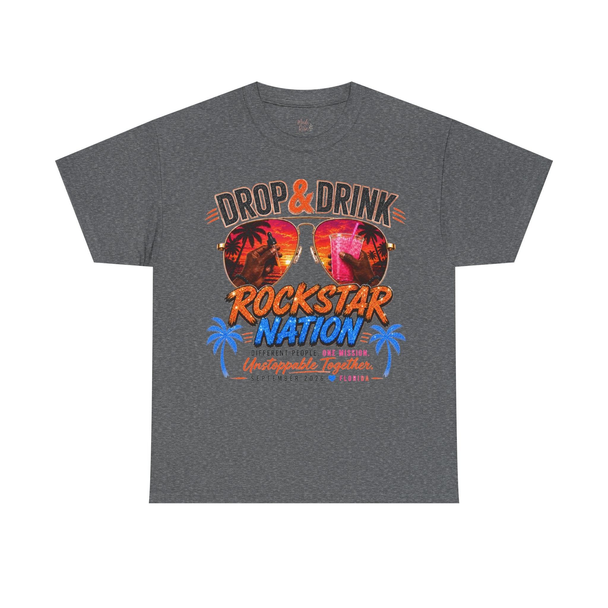 Dark Complexion (Men) Team Black Rockstar Nation Shirt