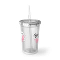 Acrylic Tumbler — "Boo-sted by Peptides" Cute Ghost Cup