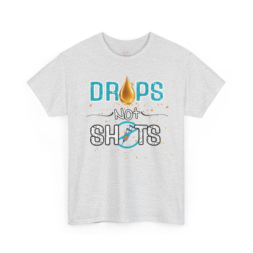 Drops not Shots Blue Graphic Tee