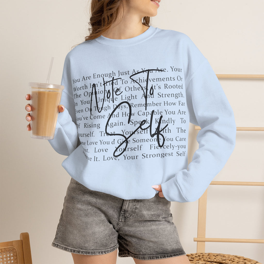 You Are Enough Crewneck Sweatshirt – Inspirational Self-Love Pullover