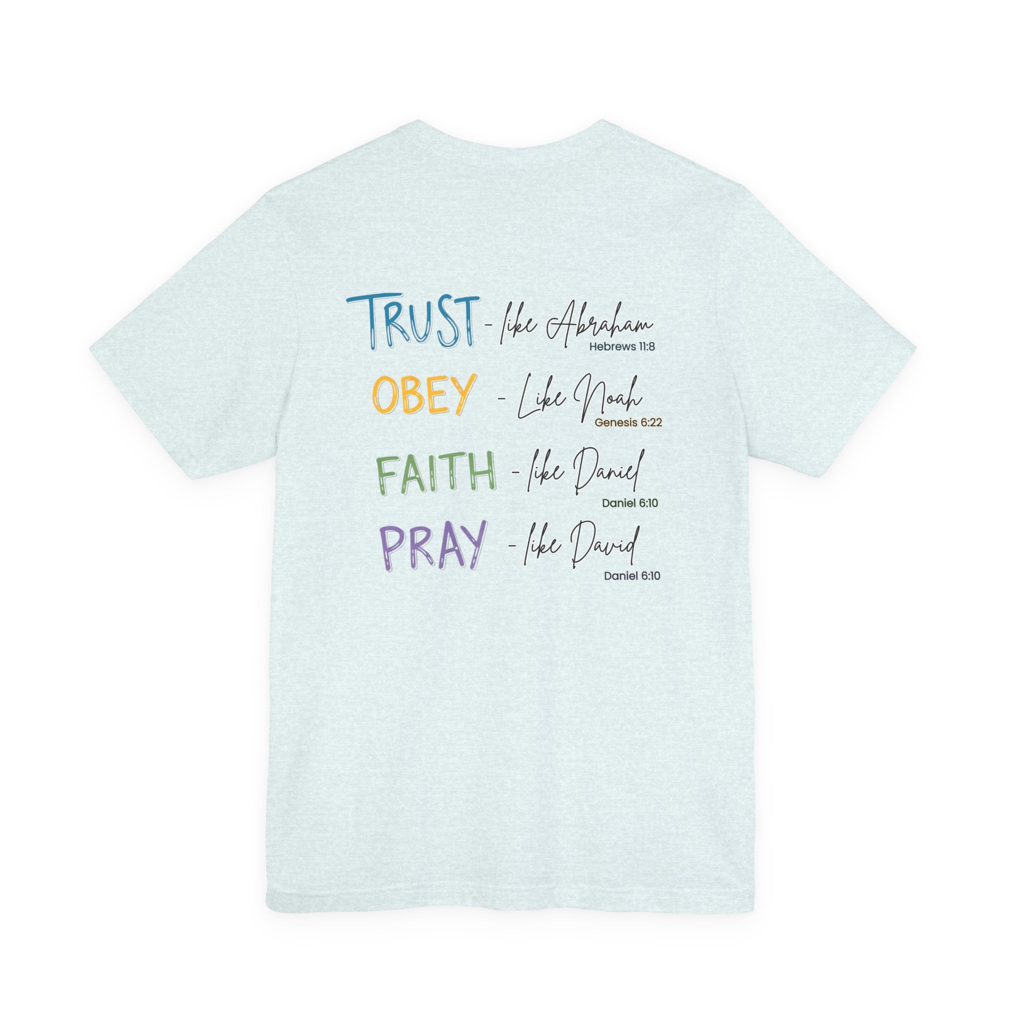 Love Like Jesus Christian Shirt for Women, Trust Obey Pray Faith Scripture Tee, Faith Led Apparel, Bible Study gift, Scripture Reading Shirt