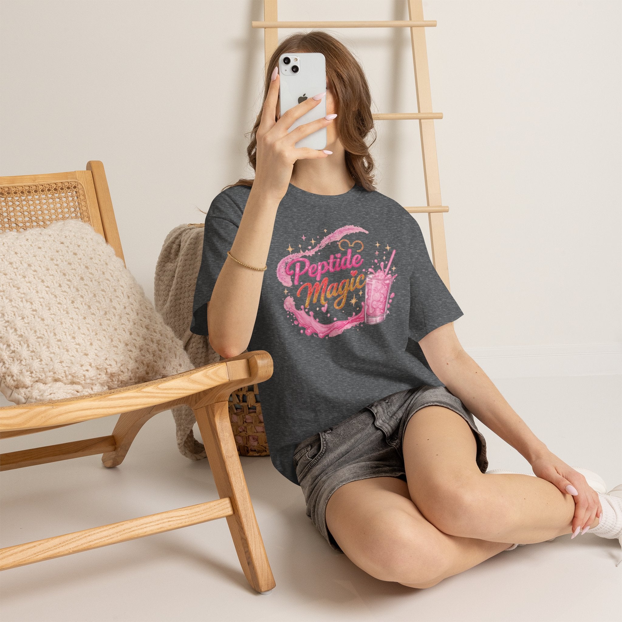 Peptide Magic Tee - Pink Milkshake Aesthetic Graphic T-Shirt