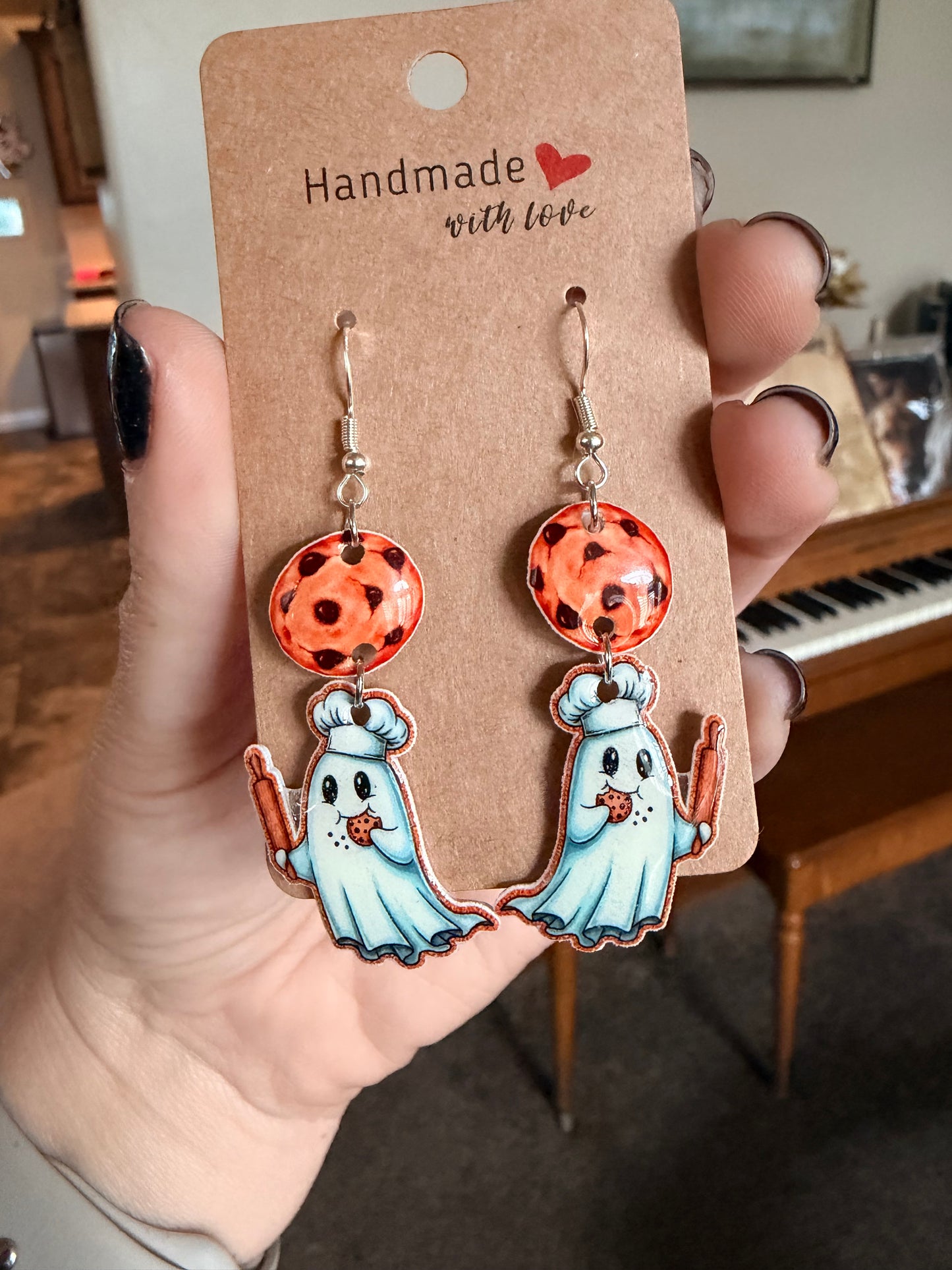 Baking Ghost Drop Dangles
